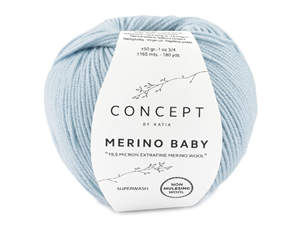 Merino baby - lyseblå